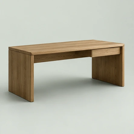 Studio Executive Desk in natural oak tone